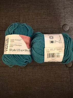 Loops & Threads Classic Cotton Yarn - Peacock Blue